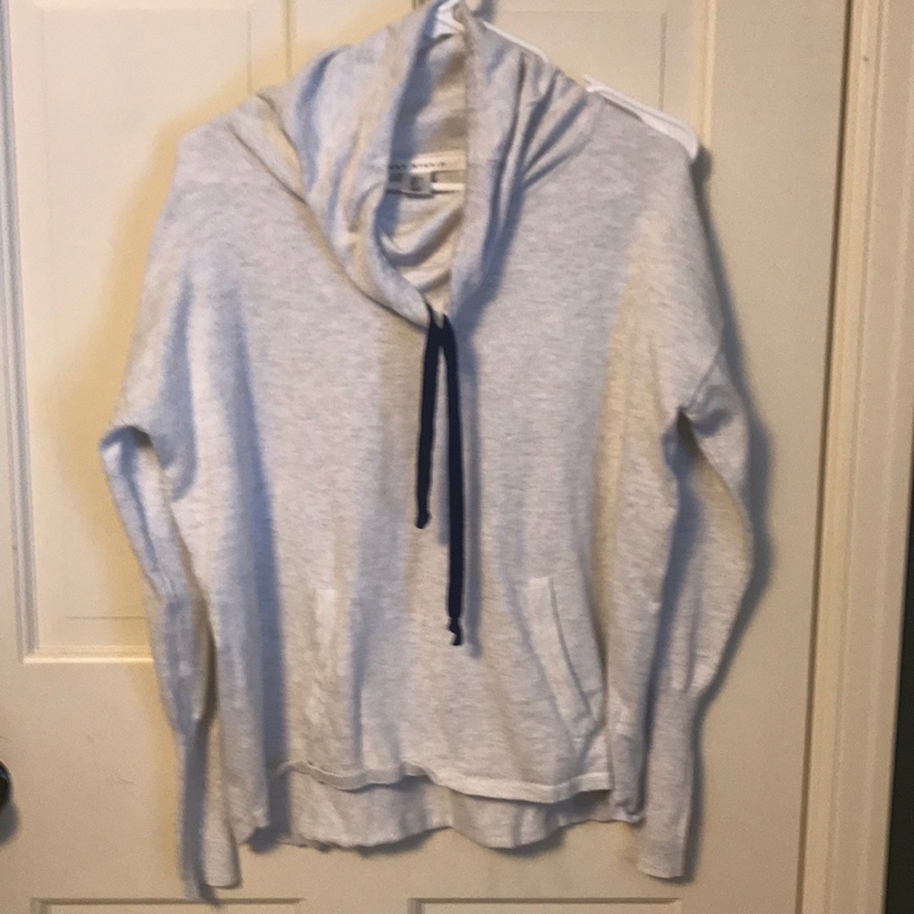Cowl neck knit sweater size L